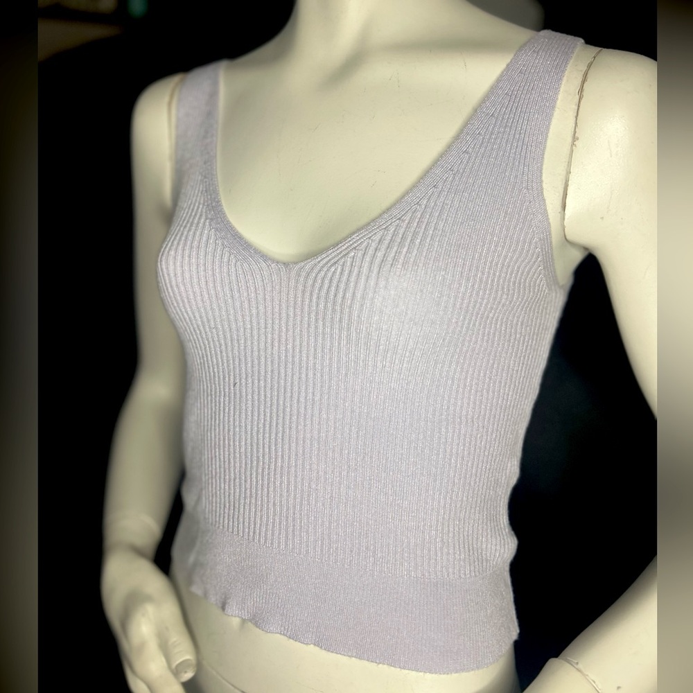 Revamped Lavender Knit Tank Top
